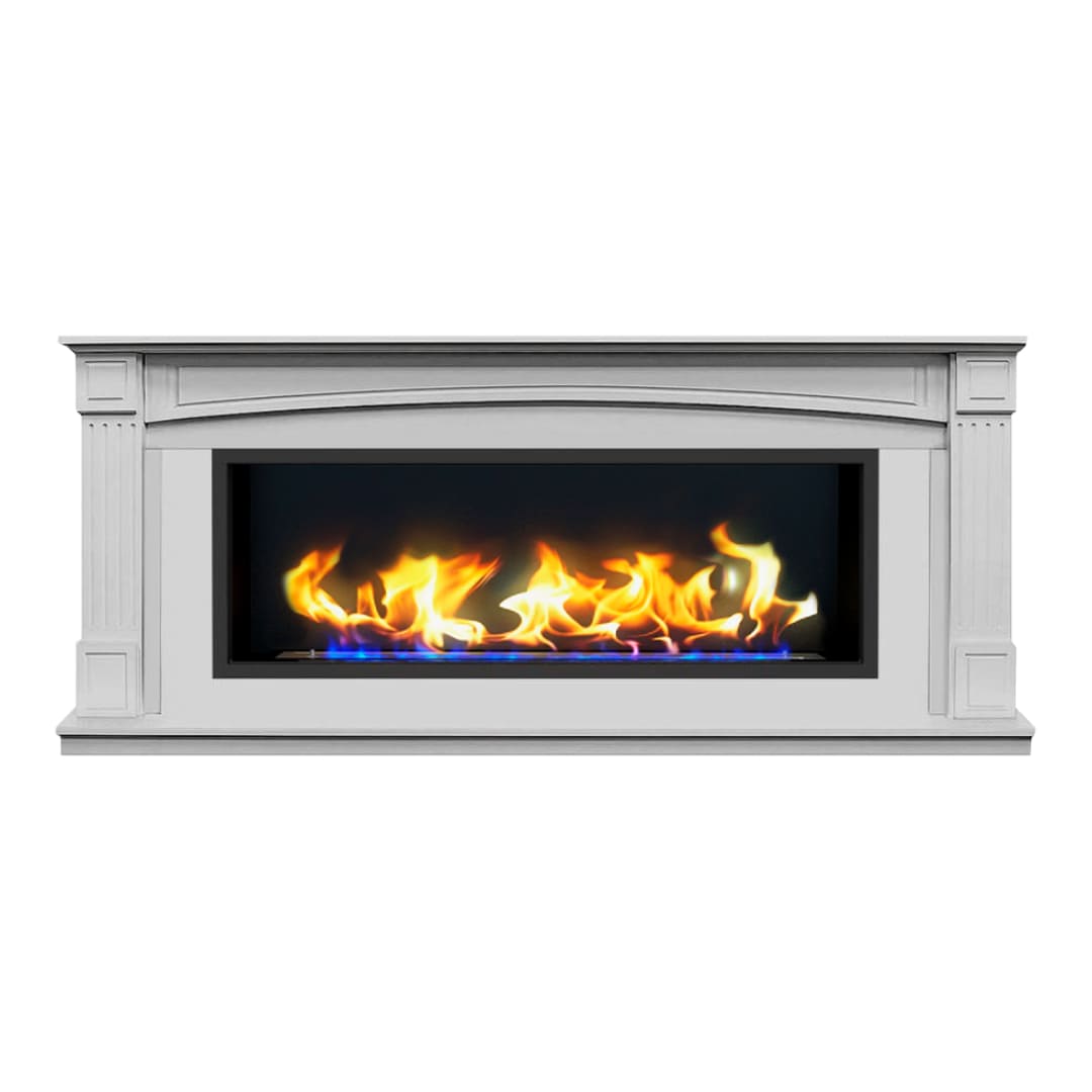 Биокамин в линейном портале "Русский огонь" Честер с декоративным стеклом (стемалитом) по цене 103 650 руб.