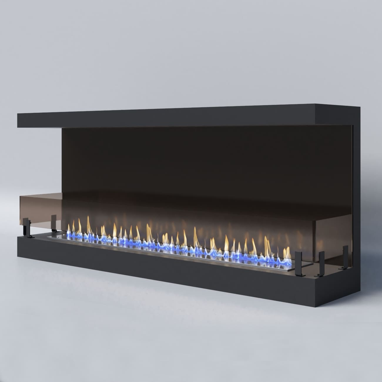 Биокамин "Русский огонь" Честер Фронт 1200 с декоративным стеклом (стемалитом) по цене 51 920 руб.