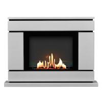 Биокамин в портале SteelHeat Vega, стекло