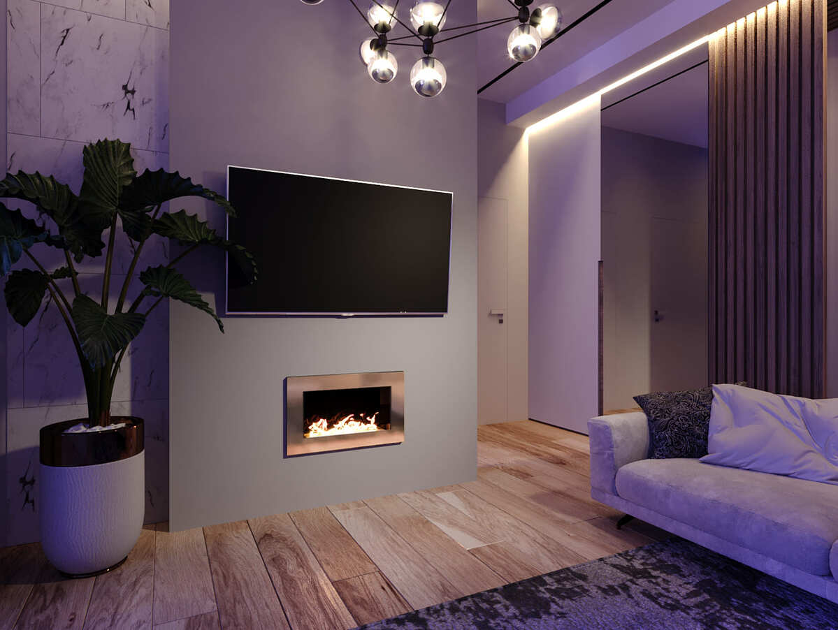 Биокамин "Русский огонь" Барокко 650V встраиваемый с защитным и декоративным стеклом по цене 35 900 руб.