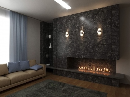 Автоматический биокамин Lux Fire Smart Flame 1000 RC Black по цене 348 810 руб.