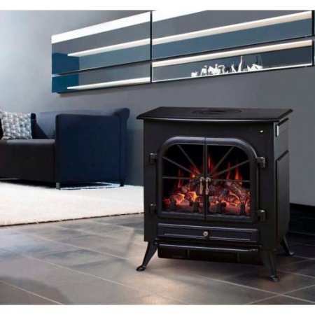 Электрокамин напольный Nottingham (черный)