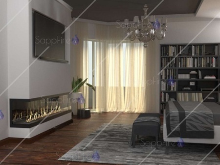 Встраиваемый торцевой очаг 600 SappFire по цене 37 990 руб.