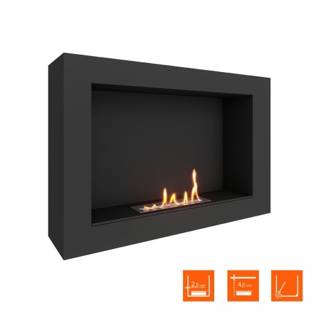 Биокамин SteelHeat WALL ONE 800 LITE черный по цене 24 255 руб.