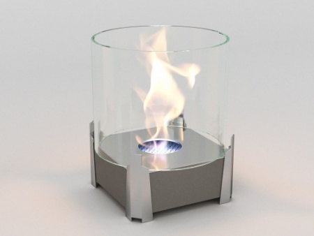 Настольный биокамин Lux Fire "Рондо" M Серебро по цене 17 160 руб.