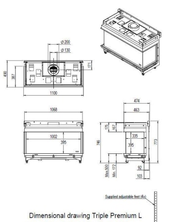 Газовый камин Faber Triple L