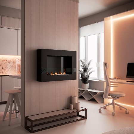 Биокамин SteelHeat WALL GRAND 900 черный по цене 35 070 руб.